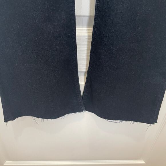 Hudson Jeans Natalie Midrise Bootcut Crop Dark Wash Lucky Raw Hem 30 - Picture 5 of 8